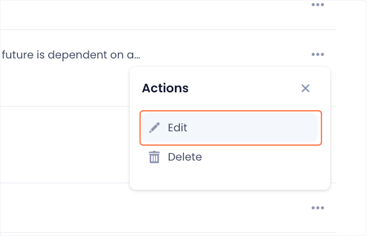 Click on the Edit option.